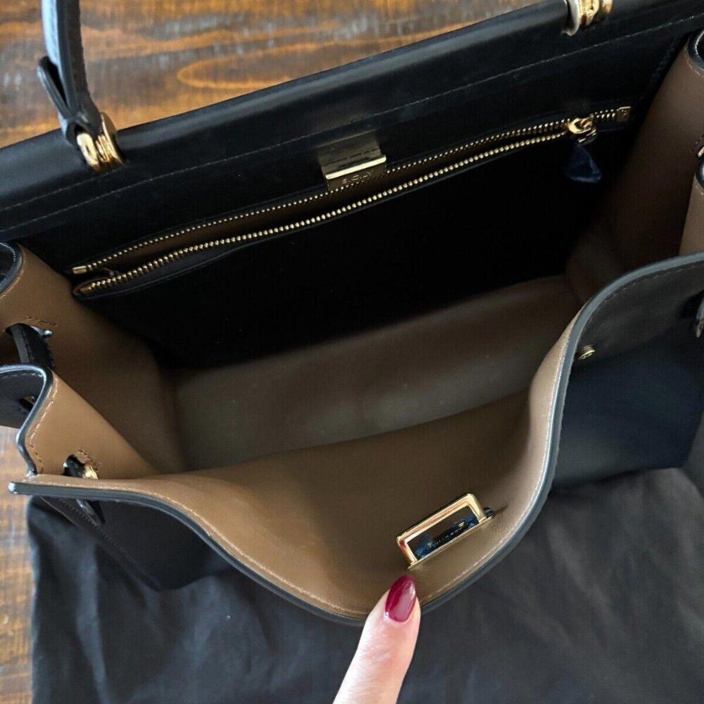 DOLCE & GABBANA SICILY 62 BLACK TOTE BAG - Picture 4 of 12